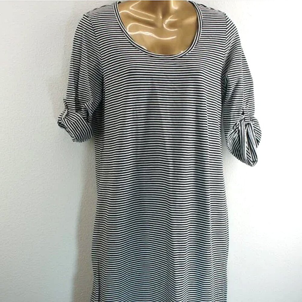 J Jill prima cotton stripe dress size S